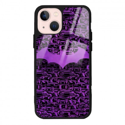 Lila Batman Tasarımlı Glossy Telefon Kılıfı