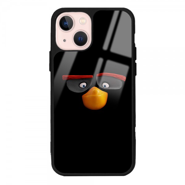 Black Angry Birds Tasarımlı Glossy Telefon Kılıfı