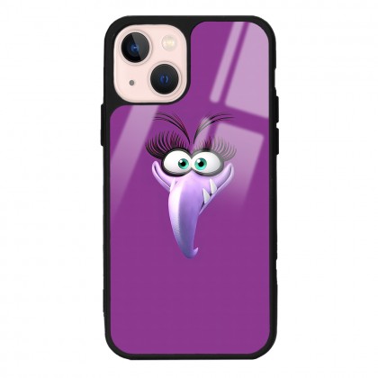 Purple Angry Birds Tasarımlı Glossy Telefon Kılıfı