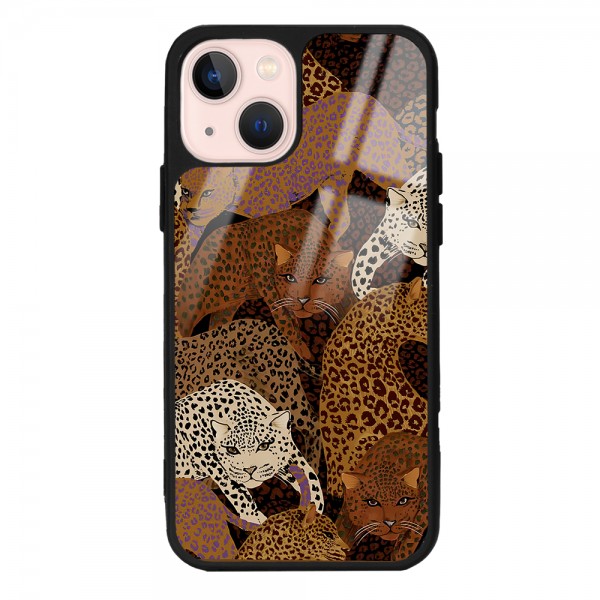 Leoparlar Tasarımlı Glossy Telefon Kılıfı