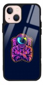 Neon Astronot Tasarımlı Glossy Telefon Kılıfı