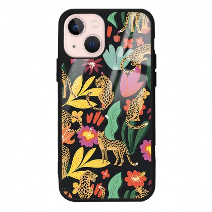 Çiçekli Kediler Tasarımlı Glossy Telefon Kılıfı