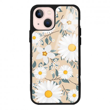 Büyük Papatya Tasarımlı Glossy Telefon Kılıfı