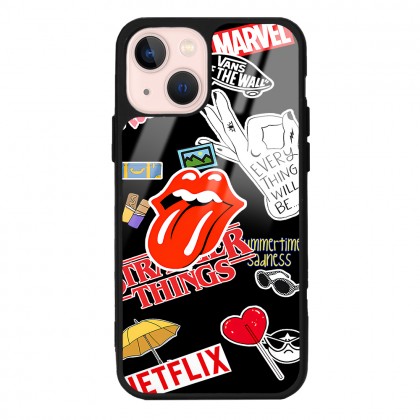 Sticker Tasarımlı Glossy Telefon Kılıfı