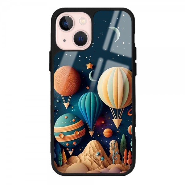 Astral balonlar Tasarımlı Glossy Telefon Kılıfı