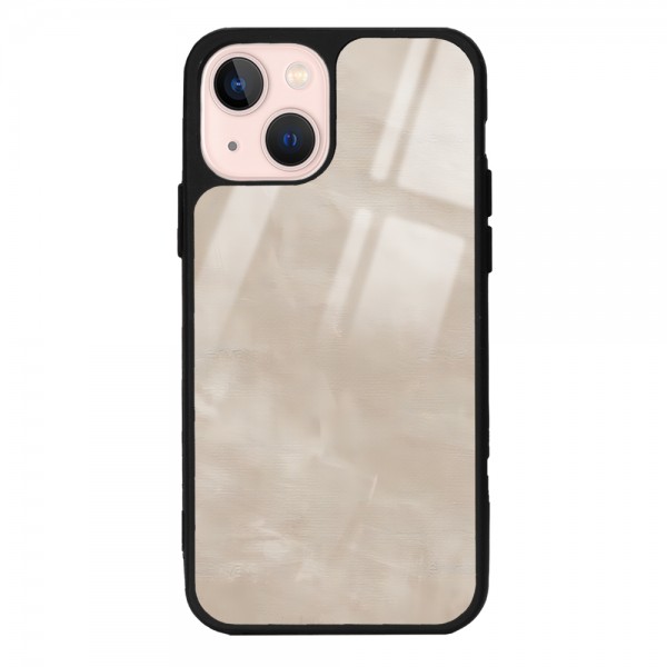 Süt Kahvesi Mermer Tasarımlı Glossy Telefon Kılıfı