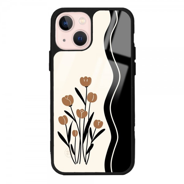 Çiçek Motif Tasarımlı Glossy Telefon Kılıfı