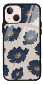 Blue Flowers Tasarımlı Glossy Telefon Kılıfı