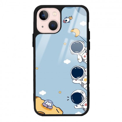 Mini Astronot Tasarımlı Glossy Telefon Kılıfı
