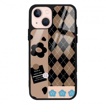 Ekose Draw Tasarımlı Glossy Telefon Kılıfı