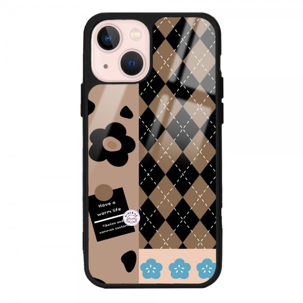 Ekose Draw Tasarımlı Glossy Telefon Kılıfı