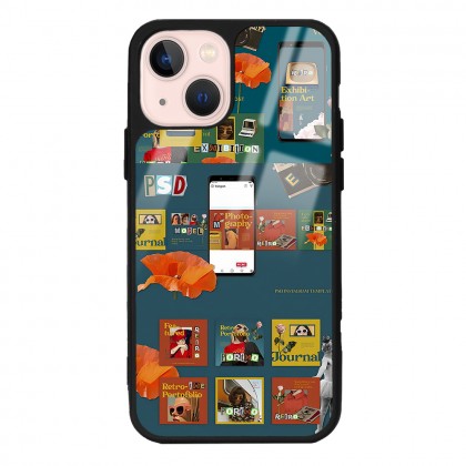 Vintage Frame Tasarımlı Glossy Telefon Kılıfı