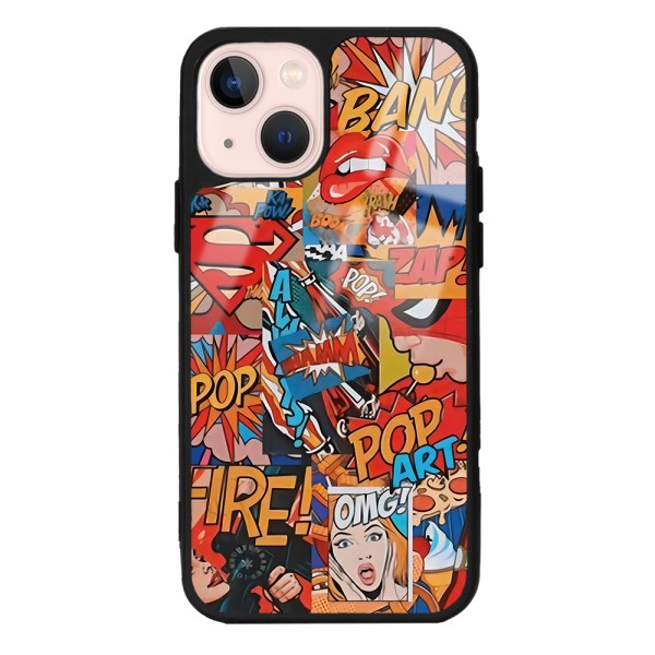 Retro Comics Tasarımlı Glossy Telefon Kılıfı