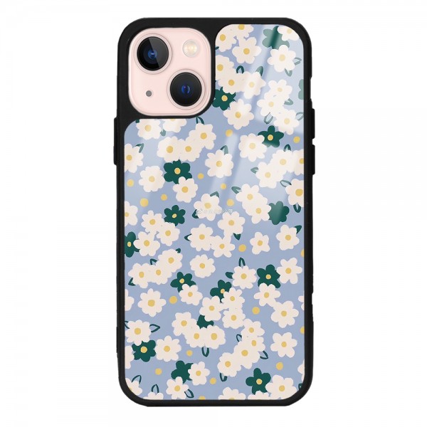 Daisy Pattern Tasarımlı Glossy Telefon Kılıfı