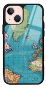 Atlantic Map Tasarımlı Glossy Telefon Kılıfı
