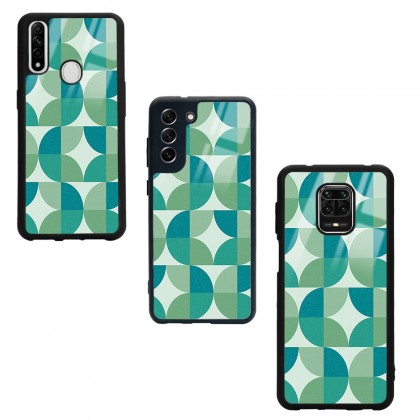 Retro Green Duvar Kağıdı Tasarımlı Glossy Telefon Kılıfı