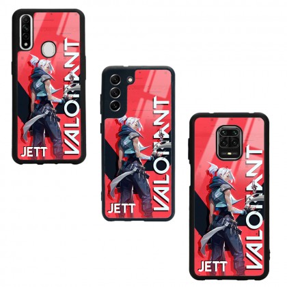 Valorant Jett Tasarımlı Glossy Telefon Kılıfı