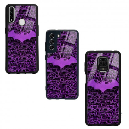 Lila Batman Tasarımlı Glossy Telefon Kılıfı