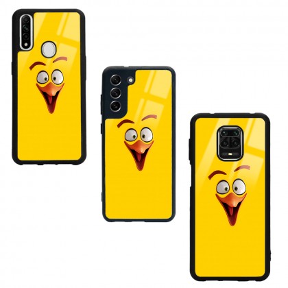 Yellow Angry Birds Tasarımlı Glossy Telefon Kılıfı