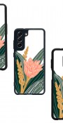 Beyaz Karanfil Tasarımlı Glossy Telefon Kılıfı