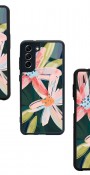 Suluboya Çiçek Tasarımlı Glossy Telefon Kılıfı