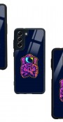 Neon Astronot Tasarımlı Glossy Telefon Kılıfı