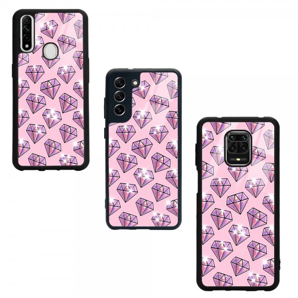 Diamond Tasarımlı Glossy Telefon Kılıfı