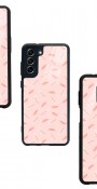 Pudra Yapraklı Tasarımlı Glossy Telefon Kılıfı