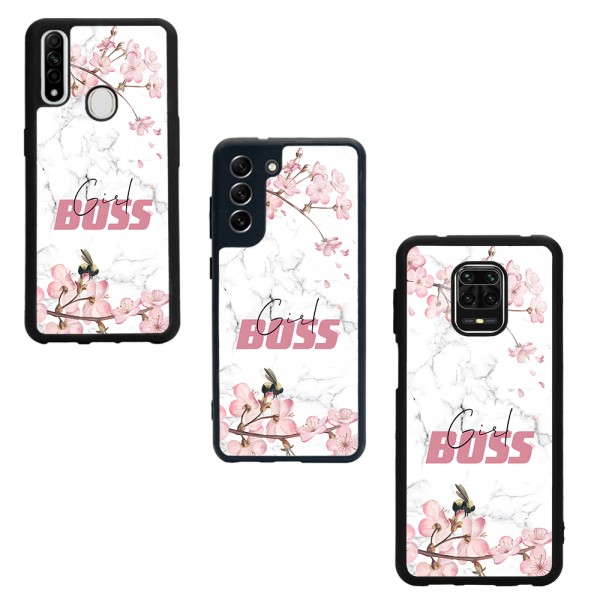 Sakura Girl Boss Tasarımlı Glossy Telefon Kılıfı