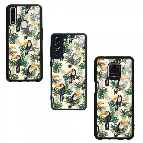 Tukan Kuşu Tasarımlı Glossy Telefon Kılıfı
