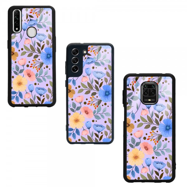 Çiçek bahçesi Tasarımlı Glossy Telefon Kılıfı
