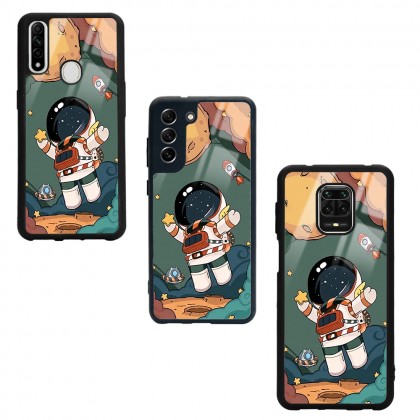 Anime astronot Tasarımlı Glossy Telefon Kılıfı