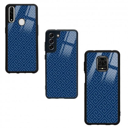 Blue motif Tasarımlı Glossy Telefon Kılıfı