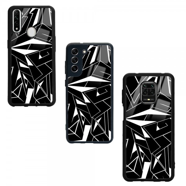Geometrik Desing Tasarımlı Glossy Telefon Kılıfı