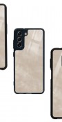 Süt Kahvesi Mermer Tasarımlı Glossy Telefon Kılıfı
