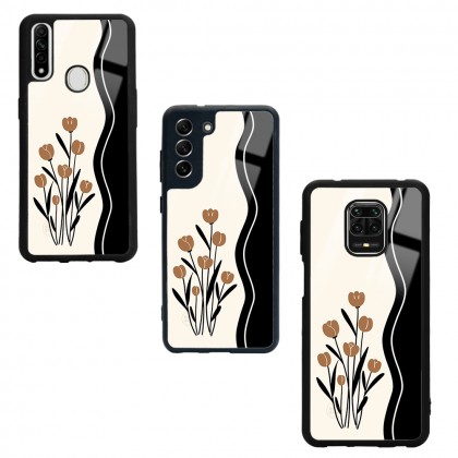 Çiçek Motif Tasarımlı Glossy Telefon Kılıfı