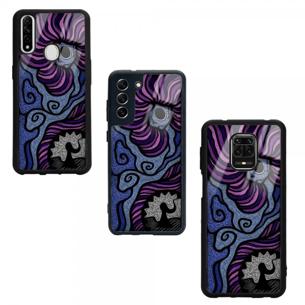 Hipnotize Tasarımlı Glossy Telefon Kılıfı