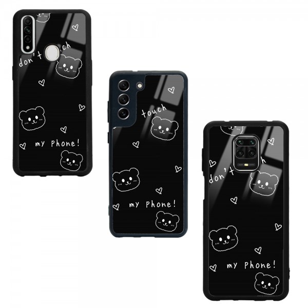 Don't Touch Tasarımlı Glossy Telefon Kılıfı
