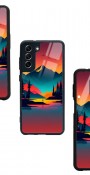 Günbatımı Tasarımlı Glossy Telefon Kılıfı