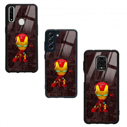 İron Man Tasarımlı Glossy Telefon Kılıfı