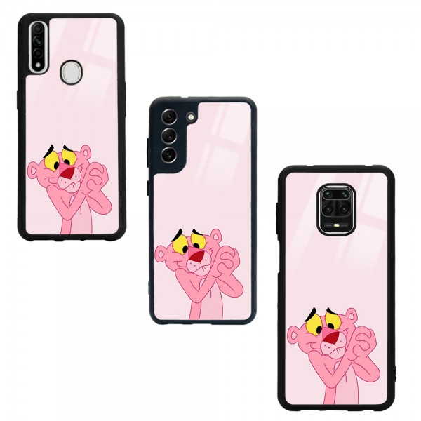 Pink Panter Tasarımlı Glossy Telefon Kılıfı