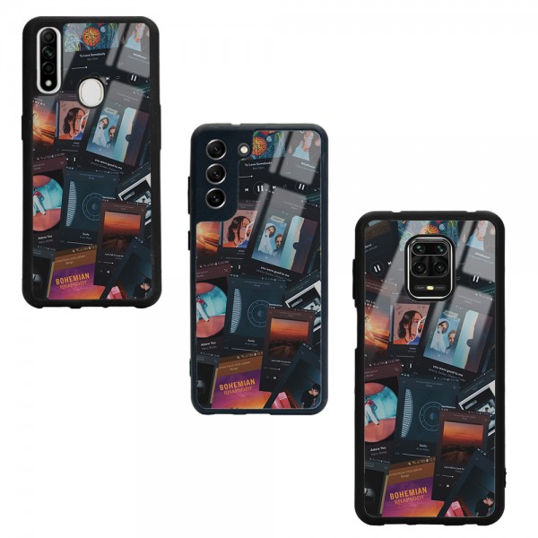 Music Retro Tasarımlı Glossy Telefon Kılıfı