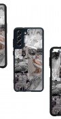 Silver Sticker Tasarımlı Glossy Telefon Kılıfı