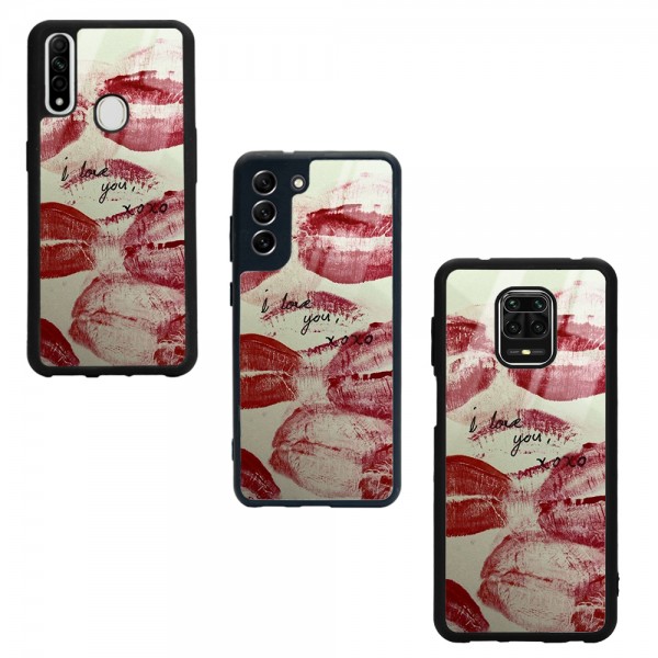 I Love You Tasarımlı Glossy Telefon Kılıfı