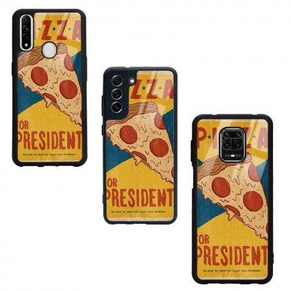 Pizza Tasarımlı Glossy Telefon Kılıfı