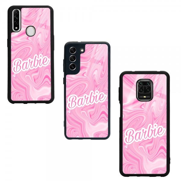 Barbie Logo Tasarımlı Glossy Telefon Kılıfı