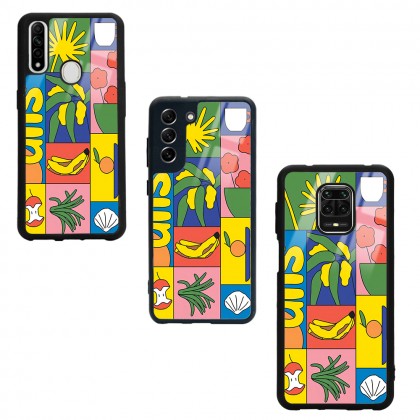 Retro Collage Tasarımlı Glossy Telefon Kılıfı