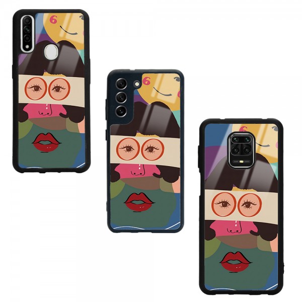 Vintage Eyes Tasarımlı Glossy Telefon Kılıfı