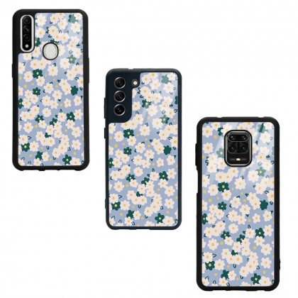Daisy Pattern Tasarımlı Glossy Telefon Kılıfı