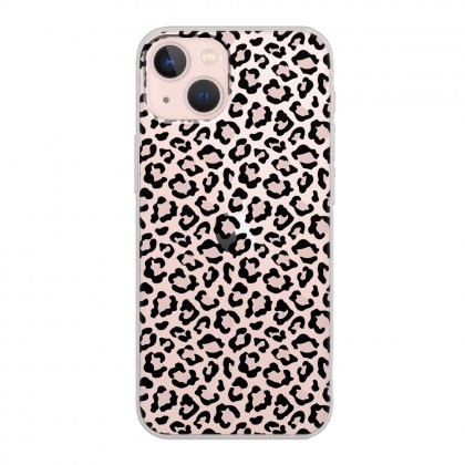 Leopar Tasarımlı Şeffaf Telefon Kılıfı